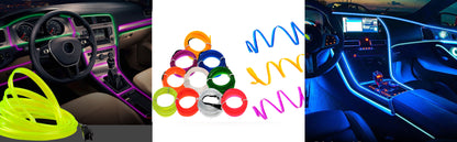 5M LED Car Interior Strip Light – USB Flexible Ambient Neon