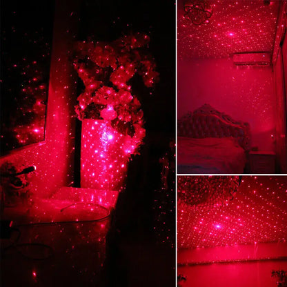 Mini LED Car Starry Sky Projector Light (USB, Adjustable)