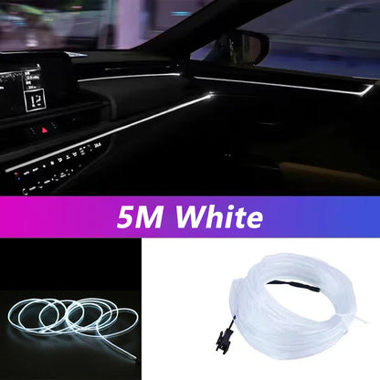 5M LED Car Interior Strip Light – USB Flexible Ambient Neon