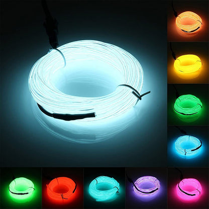 5M LED Car Interior Strip Light – USB Flexible Ambient Neon