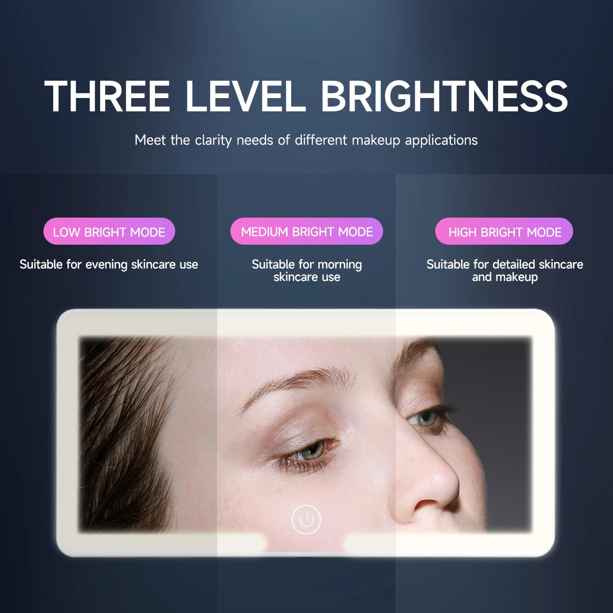 Universal Car Sun Visor Vanity Mirror with LED