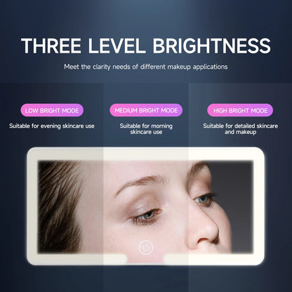 Universal Car Sun Visor Vanity Mirror with LED